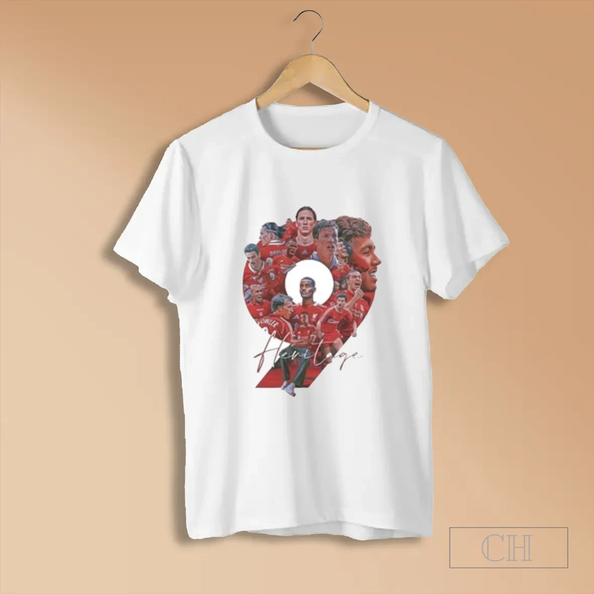 Alexander Isak Heritage No 9 Liverpool T Shirt