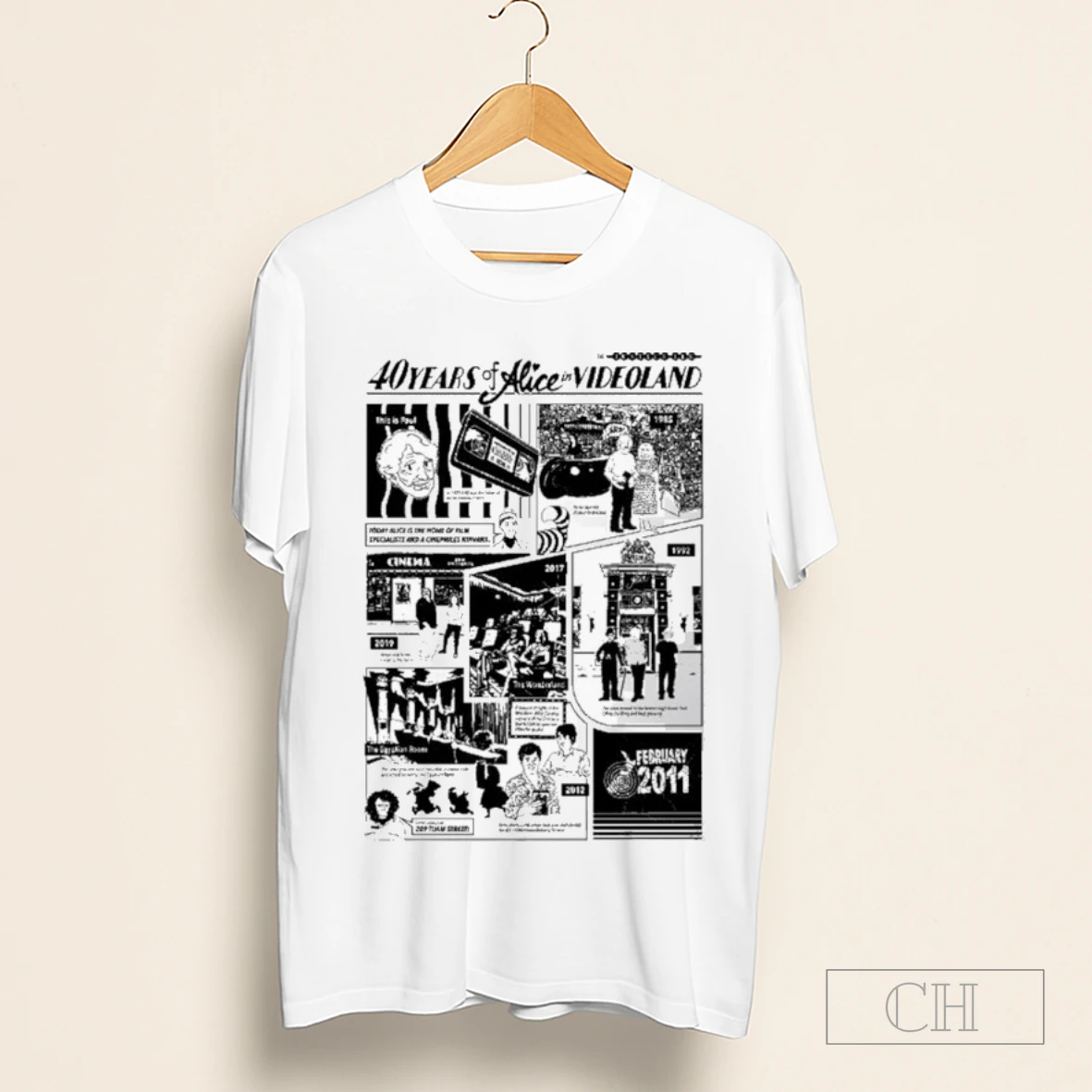 Alice In Videoland 40th Birthday Shirt