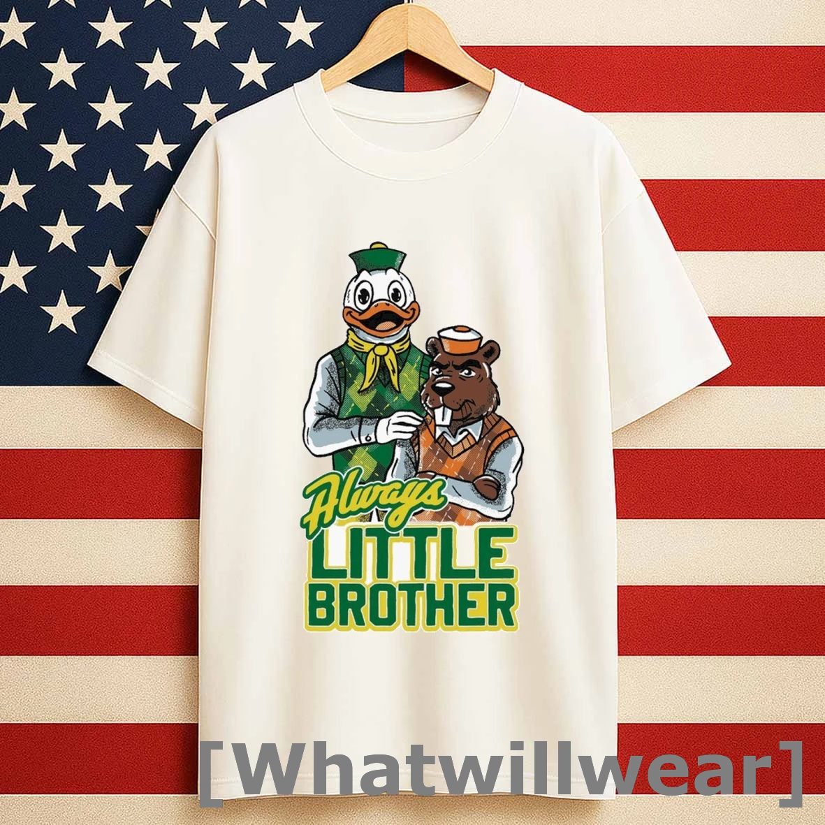 Always Little Brother Oregon Ducks Vs Oregon State Beaver Mascot Shirts