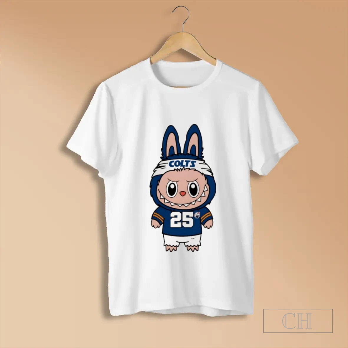 American Football Labubu Mascot Indianapolis Colts T Shirts