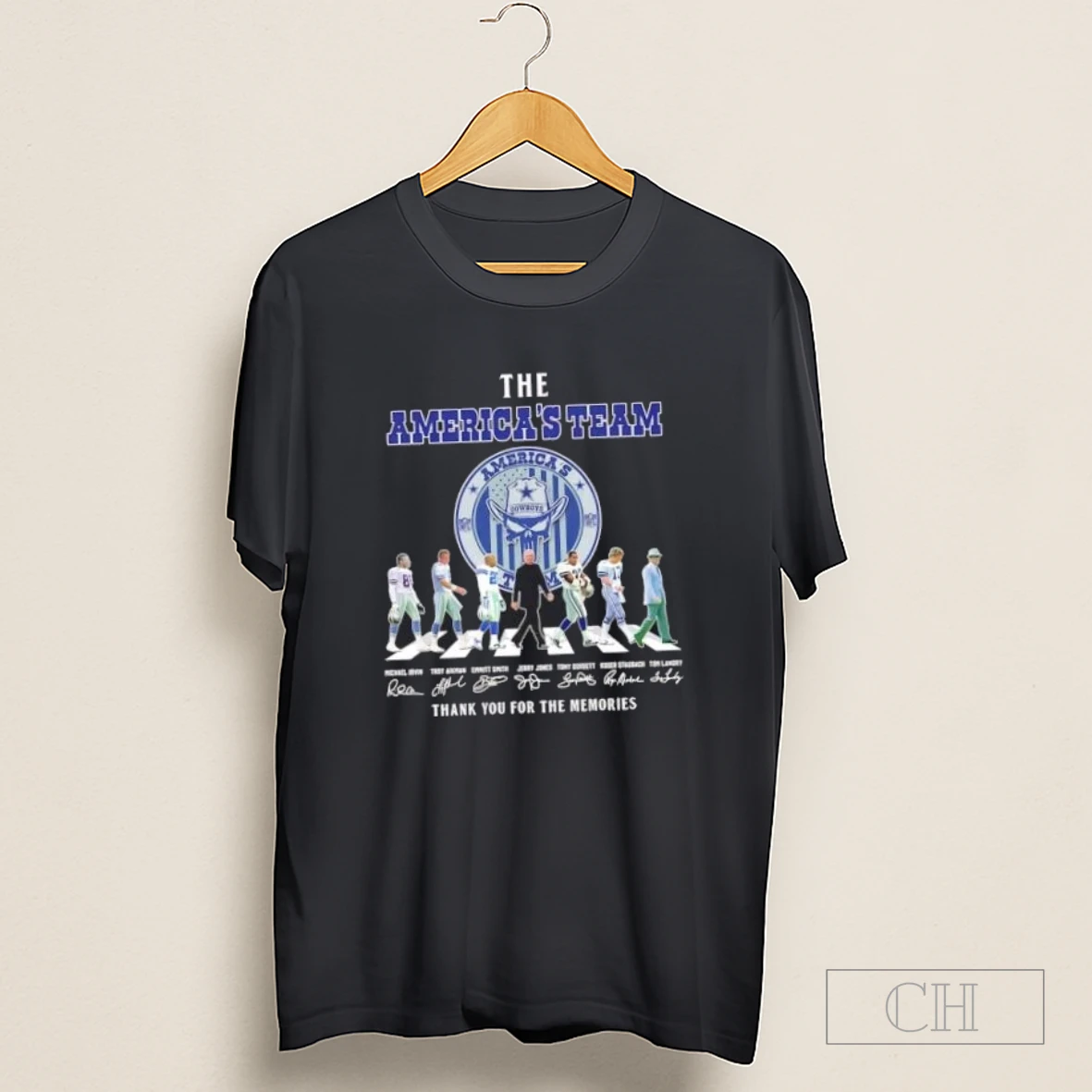 Americas Team Dallas Cowboys Tom Landry And Legends Abbey Road Signatures Shirt