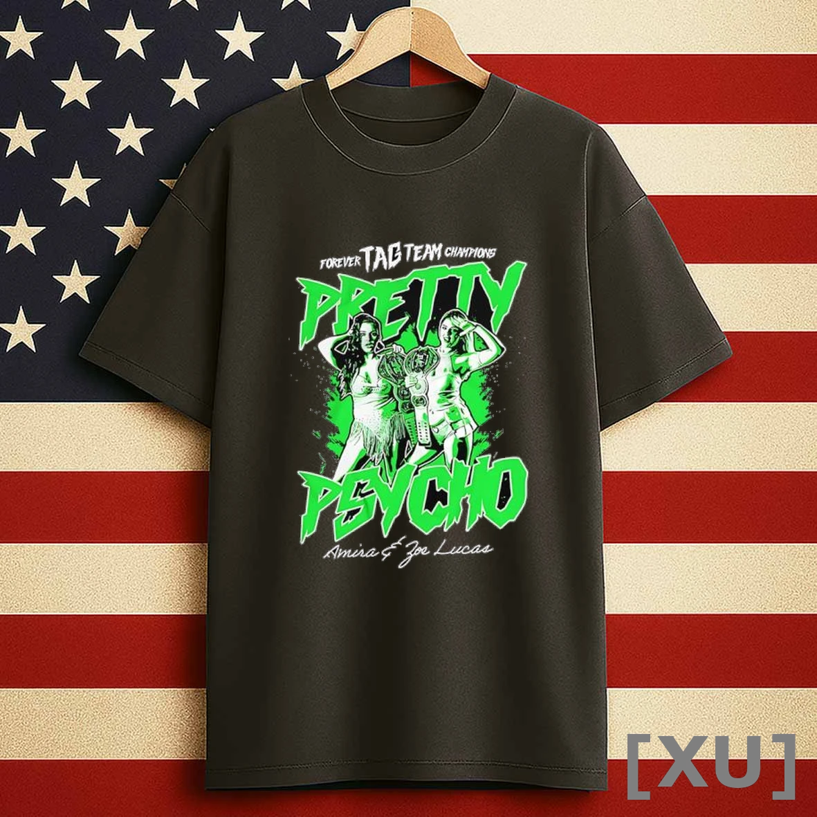 Amira And Joe Lucca Forever Tag Team Champions Pretty Psycho Shirts
