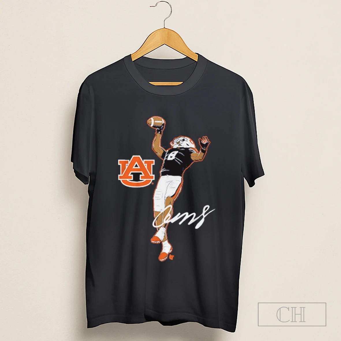 Auburn Tigers Football Ncaa Cam Coleman Superstar Pose Signature Shirt