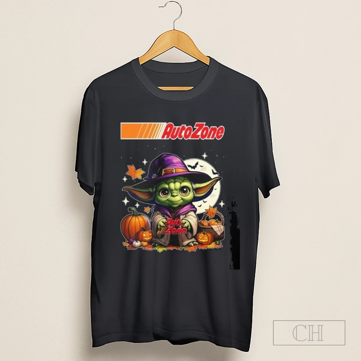 Autozone X Baby Yoda Witch Halloween 2025 Shirt