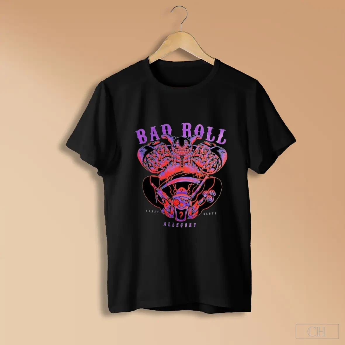 Bad Roll Crazy Slots Allegory Mmxxxi Machine Clown S Black Shirts
