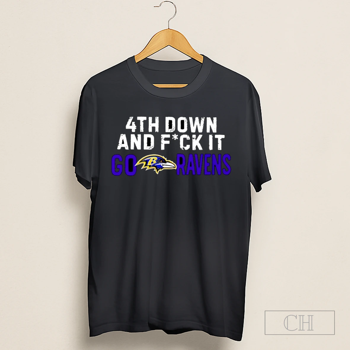 Baltimore Ravens 4th Down And Fuck It Go Ravens Logo Shirt