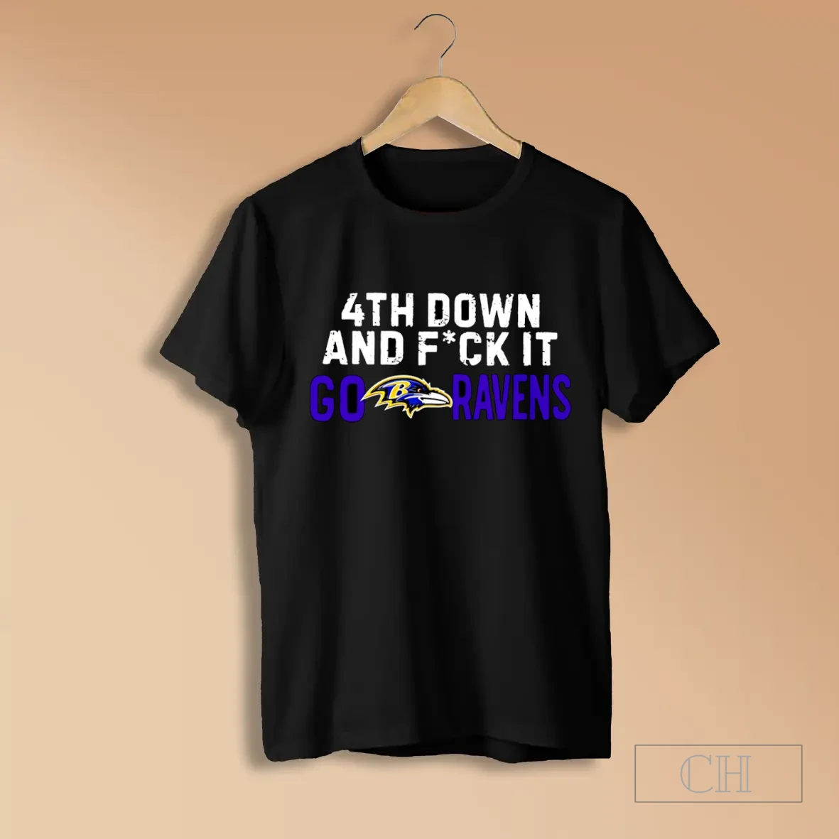 Baltimore Ravens 4th Down And Fuck It Go Ravens Logo Shirts