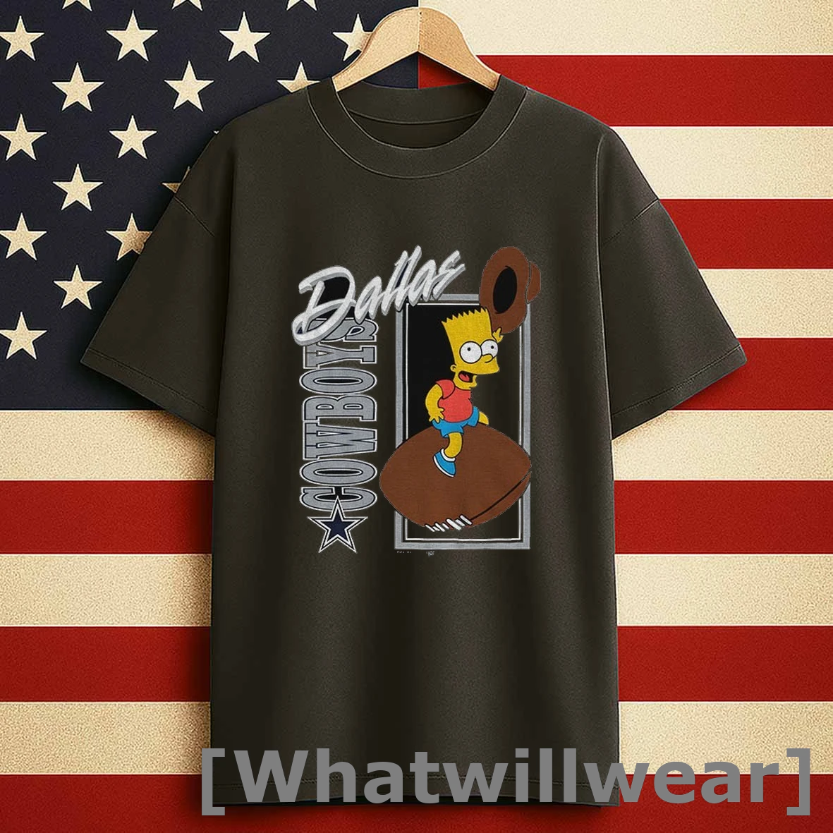 Bart X Dallas Cowboys Football Nfl 2025 Cartoon Shirts