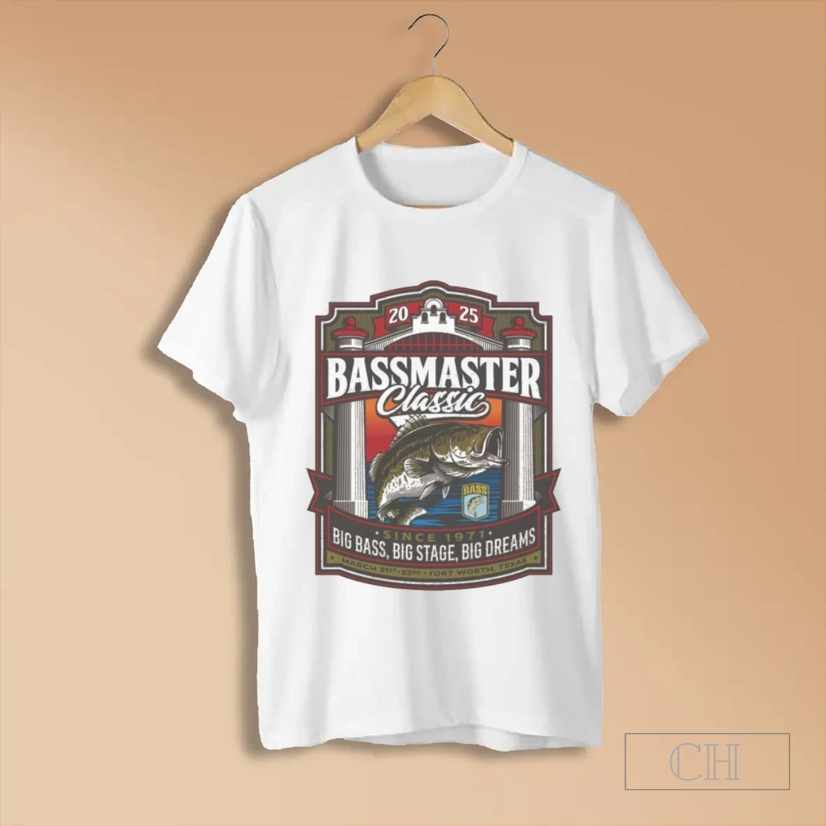 Bassmaster Classic Big Bass Big Stage Big Dreams Stockyards Showdown Since 1971 2025 T Shirts