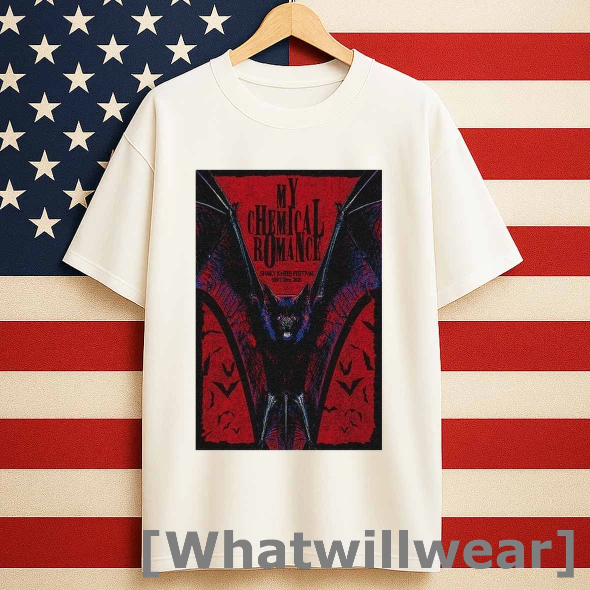 Bat My Chemical Romance Sep 20 2025 Shaky Knees Festival Piedmont Park Atlanta Ga Shirts