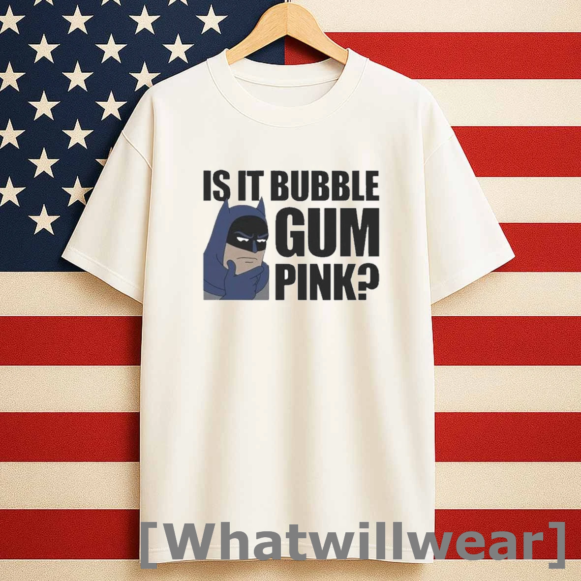 Batman Is It Bubble Gum Pink Shirts