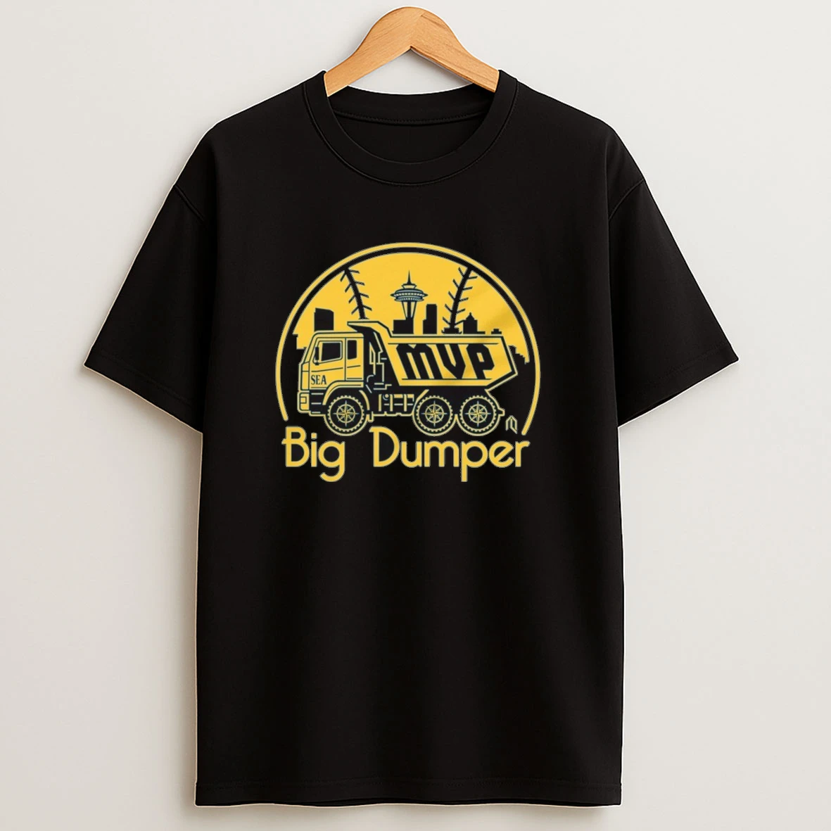 Big Dumper Mvp Seattle Mariners Mlb 2025 Cal Raleigh Truck Circle Shirts