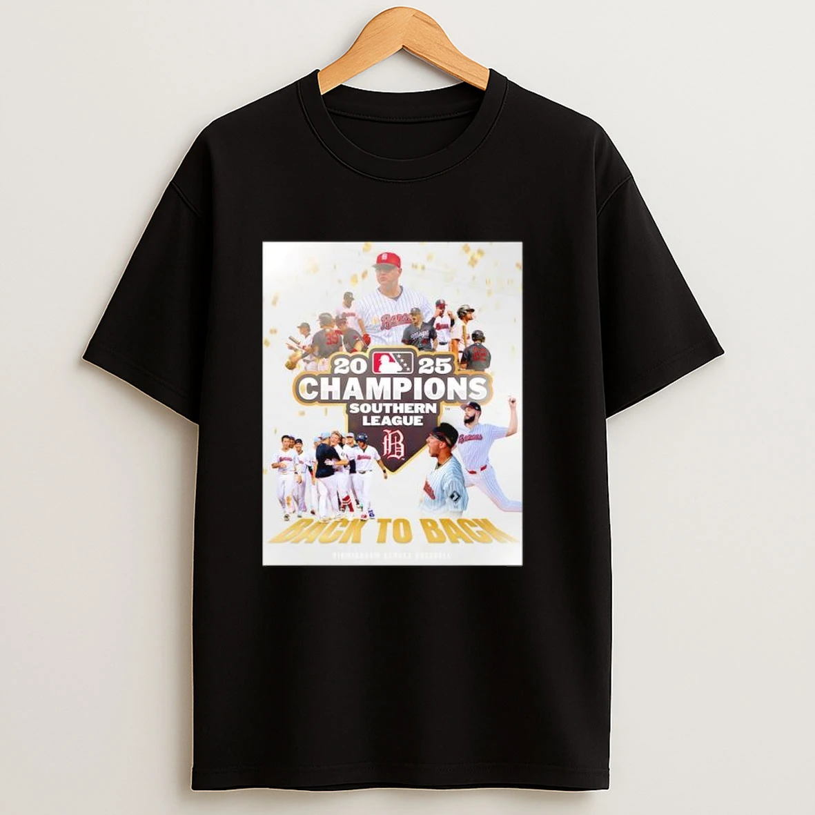 Birmingham Barons 2025 Champions Southern League Back To Back Shirts