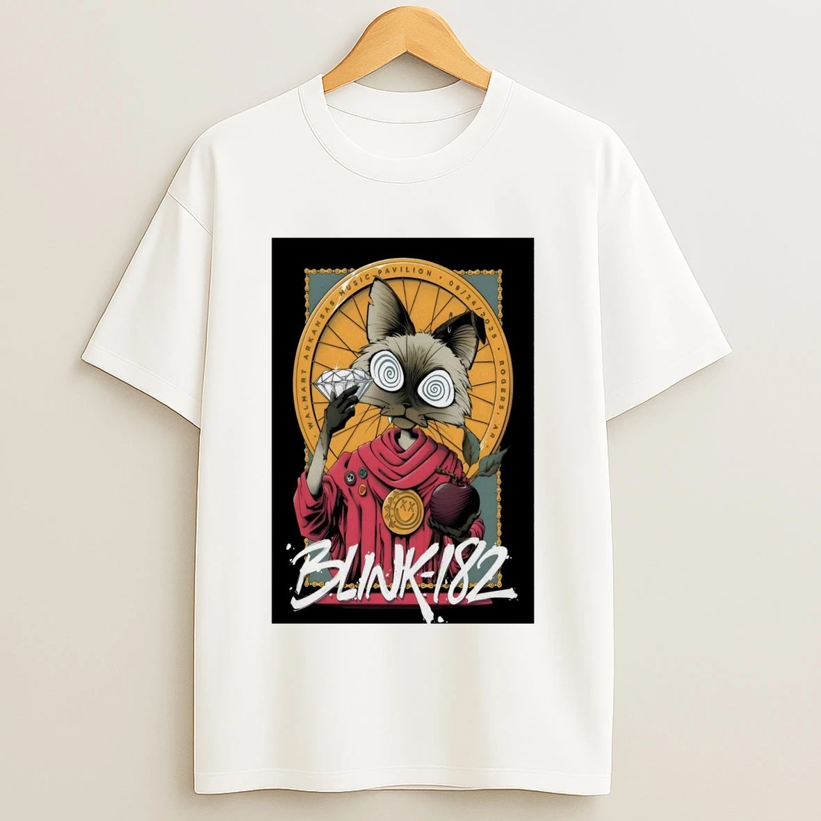 Blink 182 At Walmart Arkansas Music Pavilion On September 24 2025 Shirts