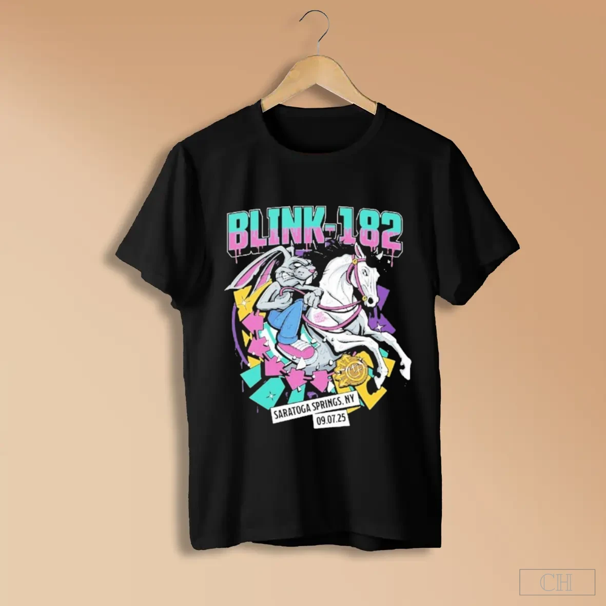 Blink 182 Missionary Impossible Tour 2025 Saratoga Springs Event Alex Tillbrook On September 7 At Broadview Stage At Spac Bunny Horse Shirts