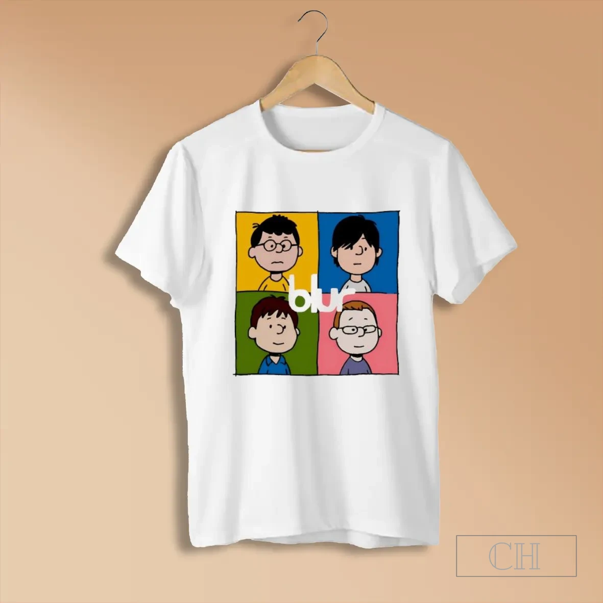Blur In Peanuts Style Four States In Four Frames Cartoon T Shirts