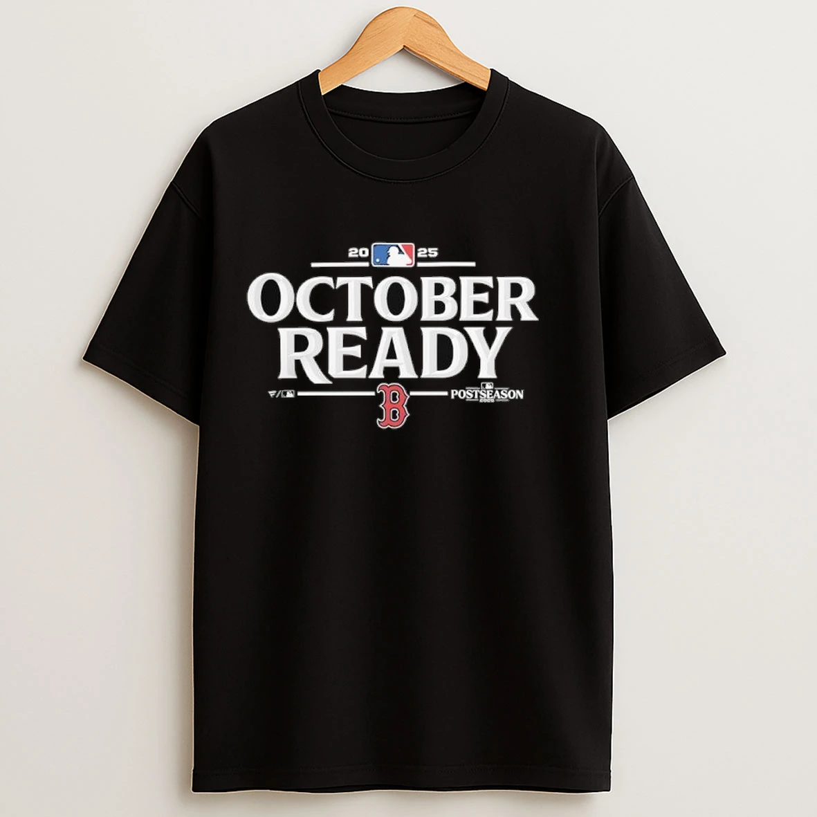Boston Red Sox 2025 Mlb Postseason Locker Room Black Shirts