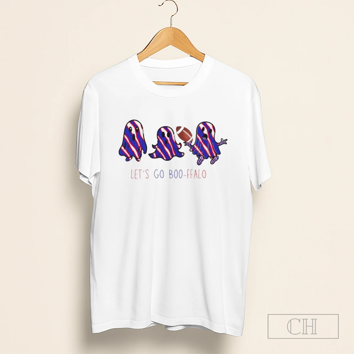 Buffalo Bills Lets Go Boo Ffalo Halloween Cute Ghost Shirt