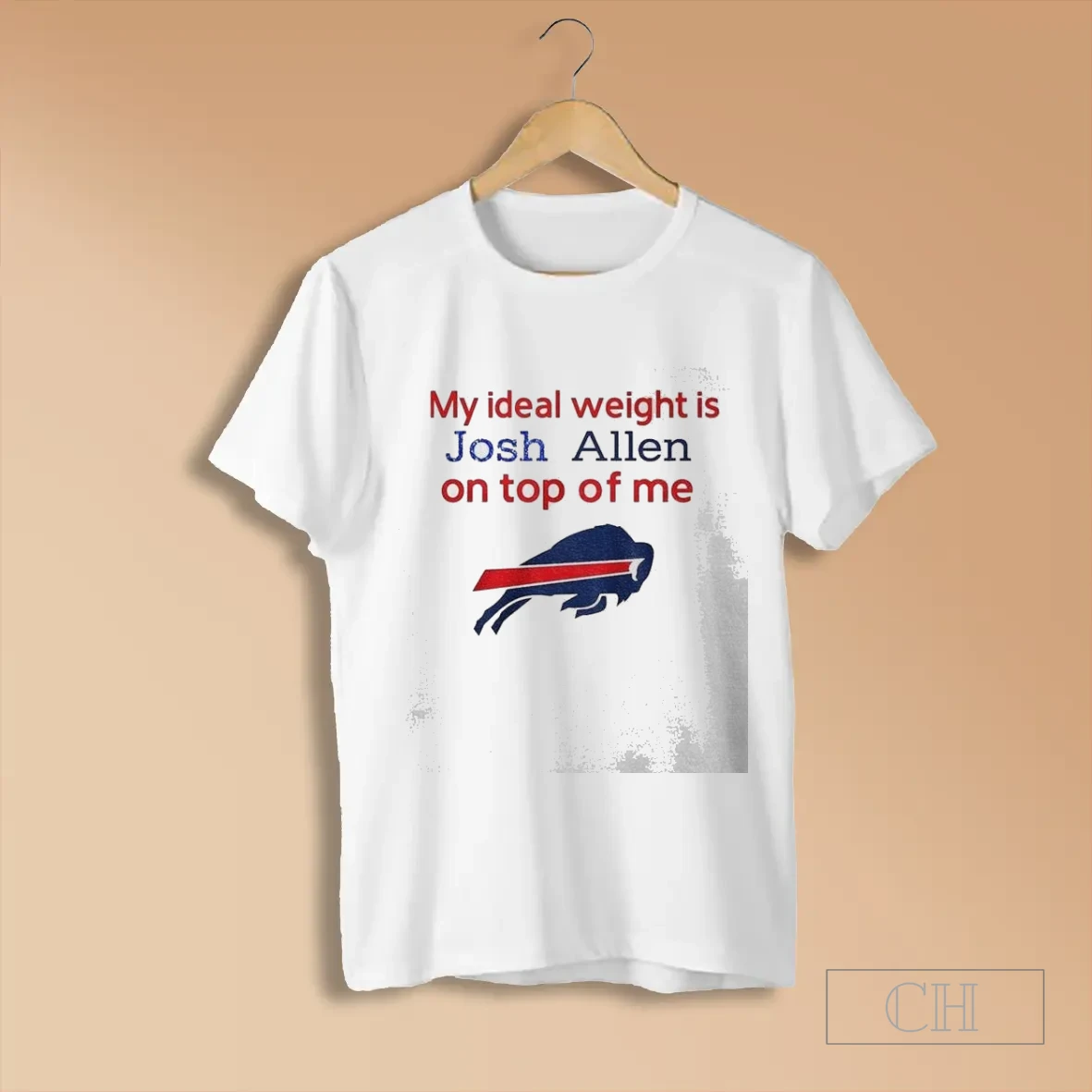 Buffalo Bills My Ideal Weight Is Josh Allen On Top Of Me T Shirts