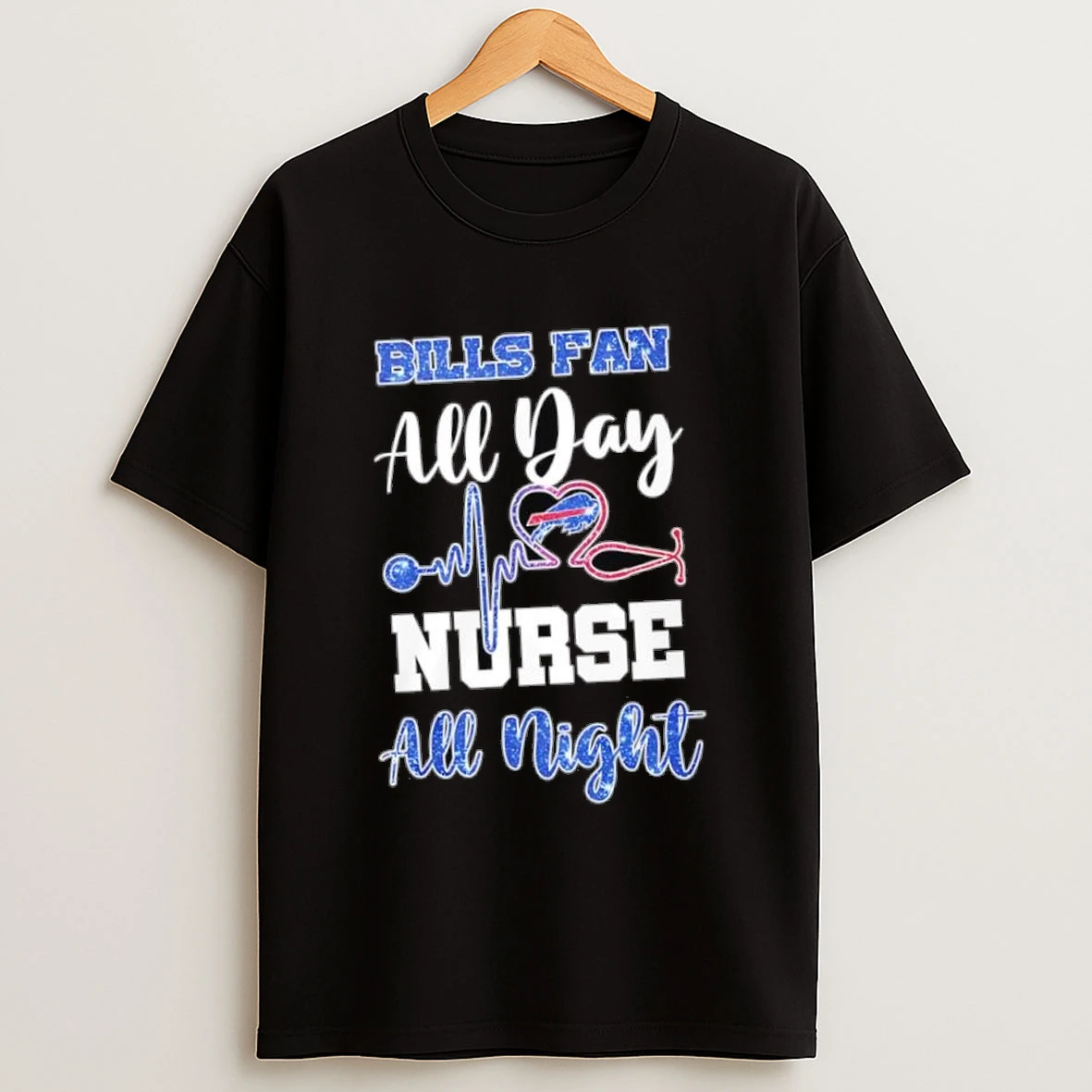 Buffalo Bills Fan All Day Nurse All Night Logo Shirts