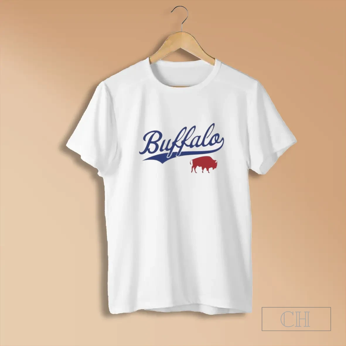 Buffalo Bills Football Game Day Red Buffalo Silhouette T Shirts