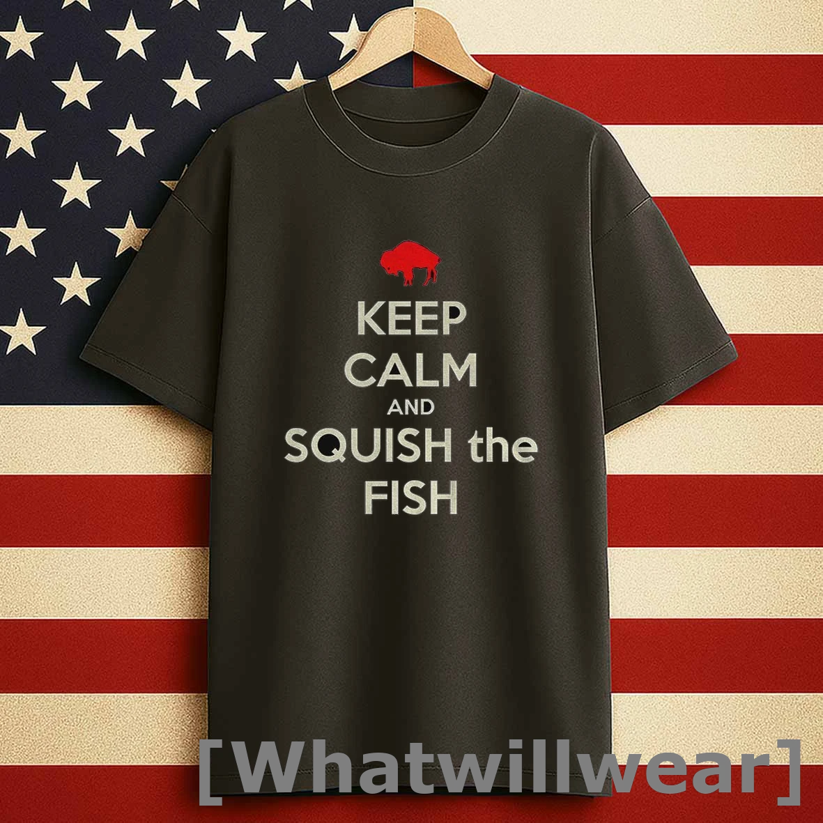 Buffalo Bills Vs Miami Dolphins Keep Calm And Squish The Fish Shirts