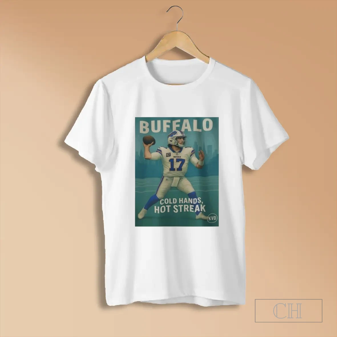 Buffalo Football Skyline Cold Hands Hot Streak Kvd T Shirts