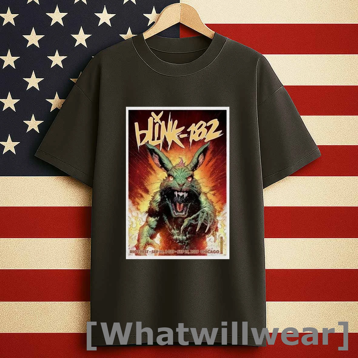 Bunny Blink 182 Riot Fest Chicago Douglas Park Sept 19 21 2025 Shirts