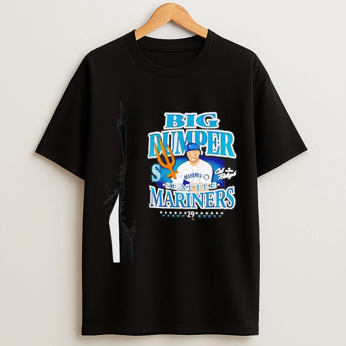 Cal Raleigh X Seattle Mariners Big Dumper Tridents Up Shirts