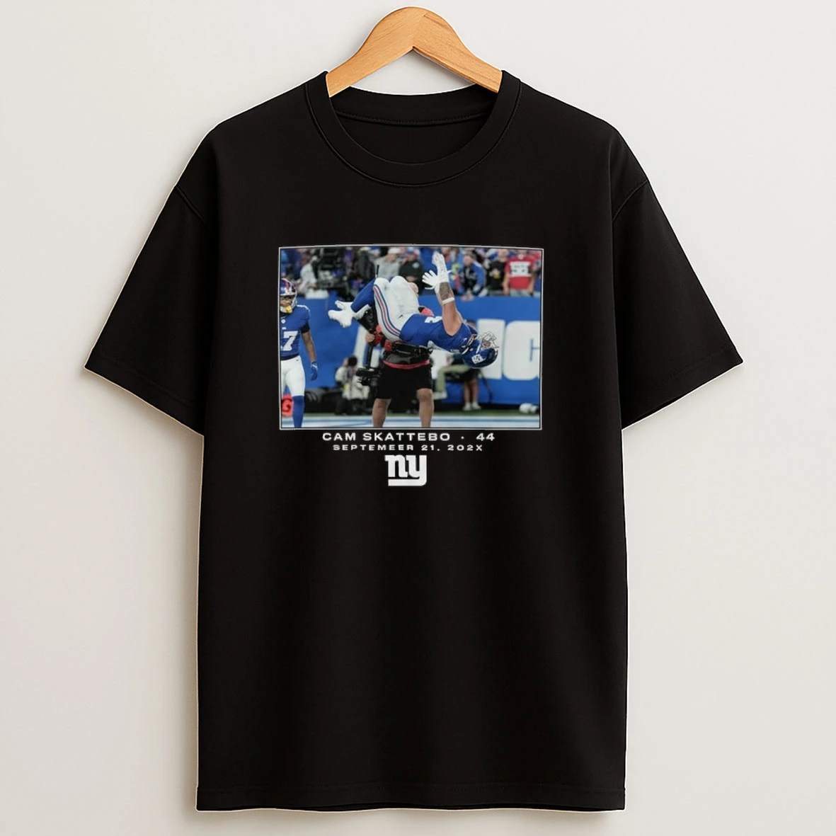 Cam Skattebo New York Giants Nfl Flash Features Week 3 September 21 2025 Shirts