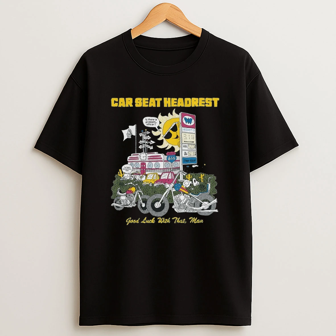 Car Seat Headrest Good Luck With That Man Painting Shirts