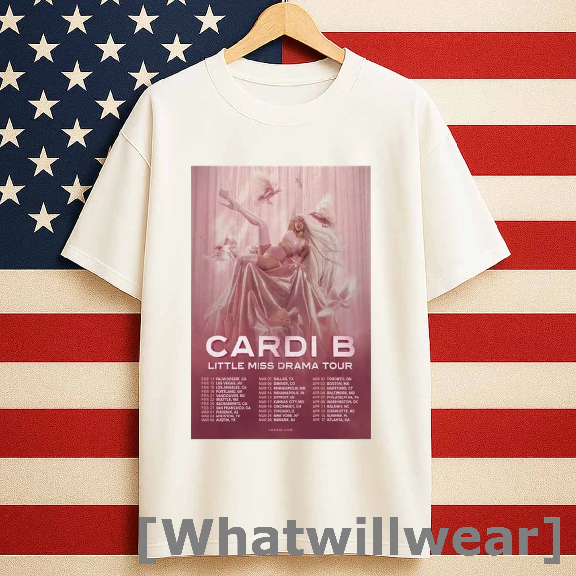 Cardi B 2025 World Tour Shirts