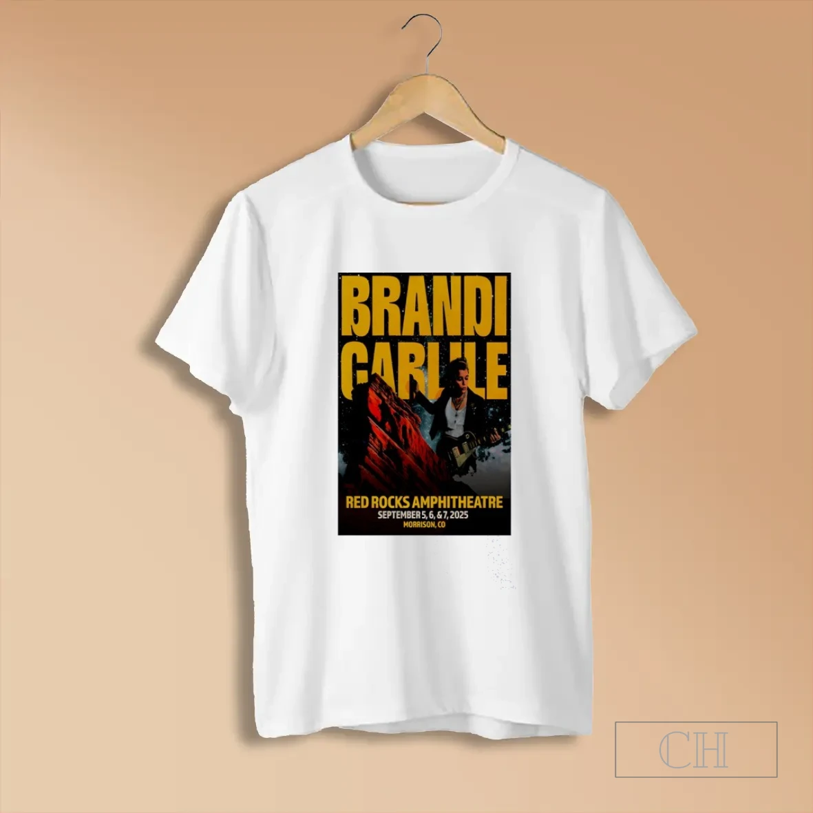 Carlile 2025 Red Rocks Amphitheatre September Morrison Co Show T Shirt