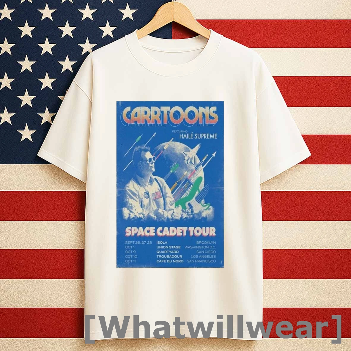 Carrtoons September October Space Cadet 2025 Tour Shirts