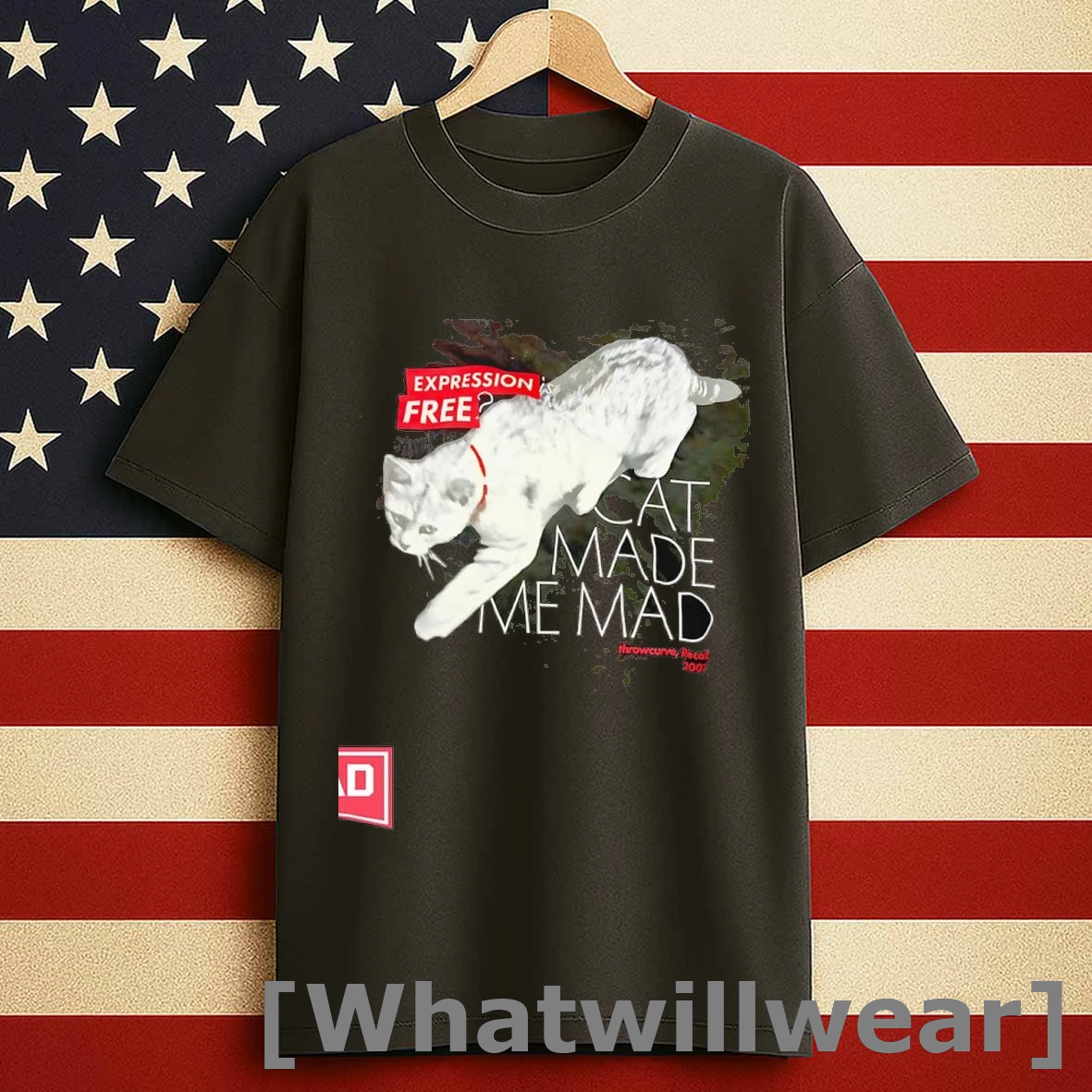 Cat Made Me Mad Expression Free Shirts