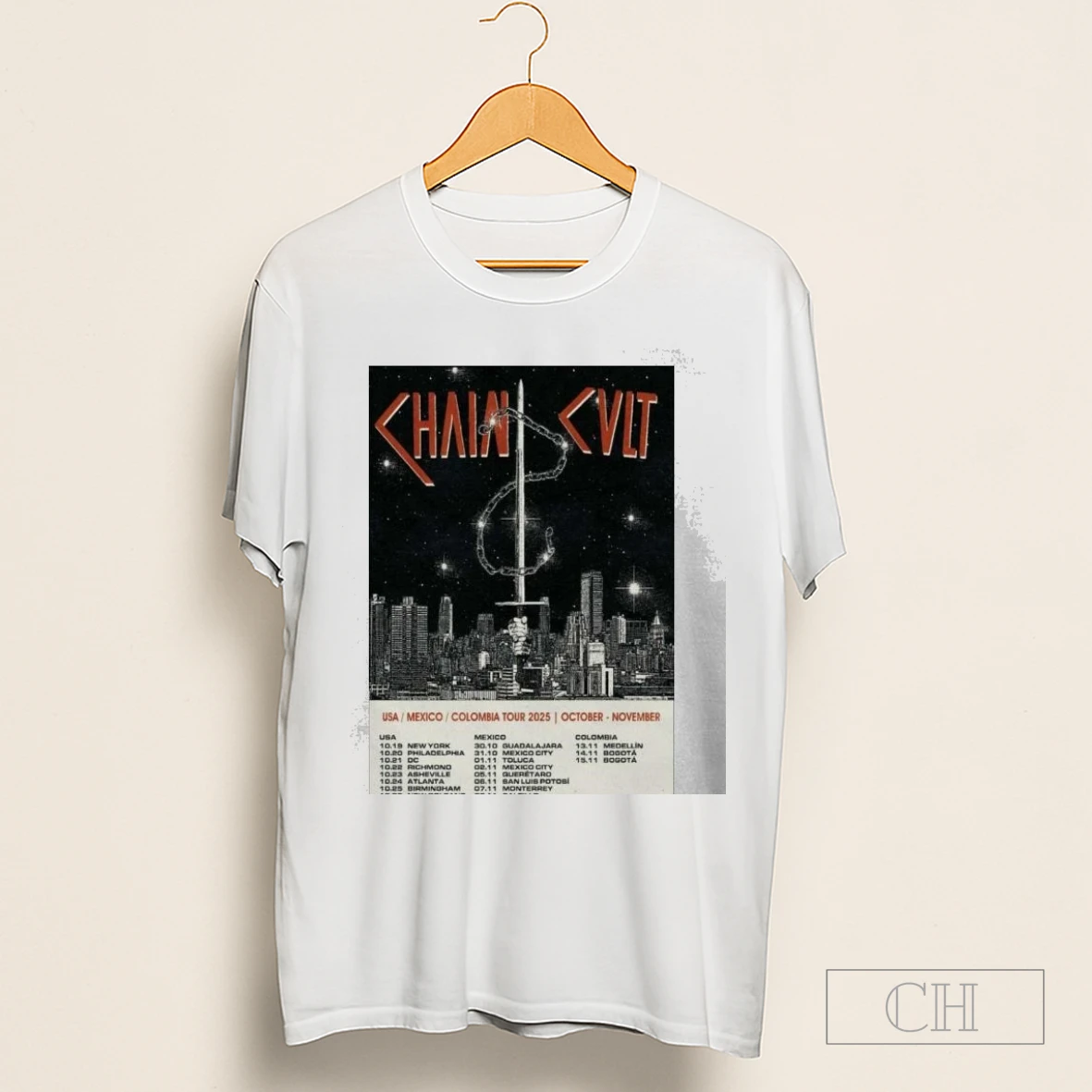 Chain Cult Mexico Colombia Oct Nov 2025 Shirt