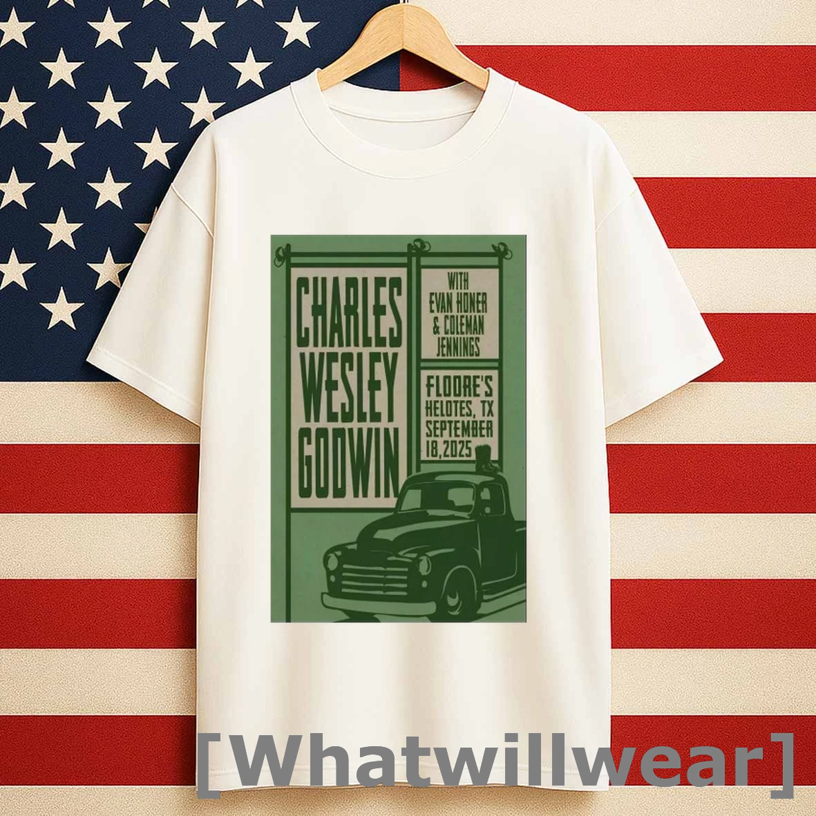 Charles Wesley Godwin Fall Tour 2025 Helotes Tx Shirts