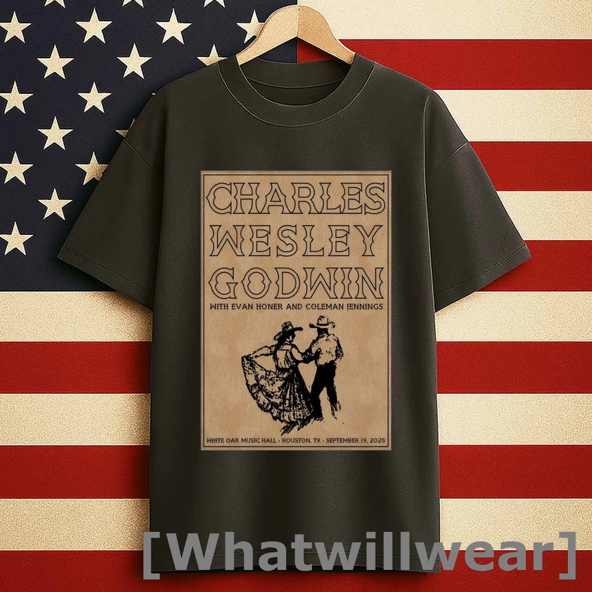 Charles Wesley Godwin September 19 2025 White Oak Music Hall Lawn Shows Shirts