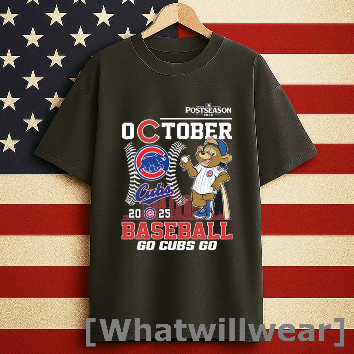 Chicago Cubs 2025 Postseason October Go Cubs Go Shirts