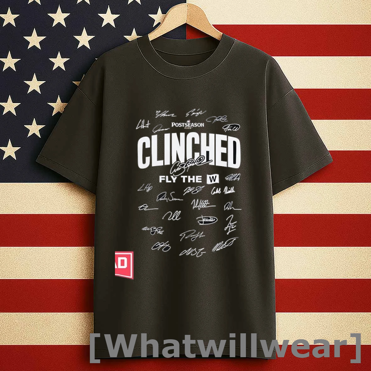 Chicago Cubs Signatures Players Postseason Fly The W Shirts