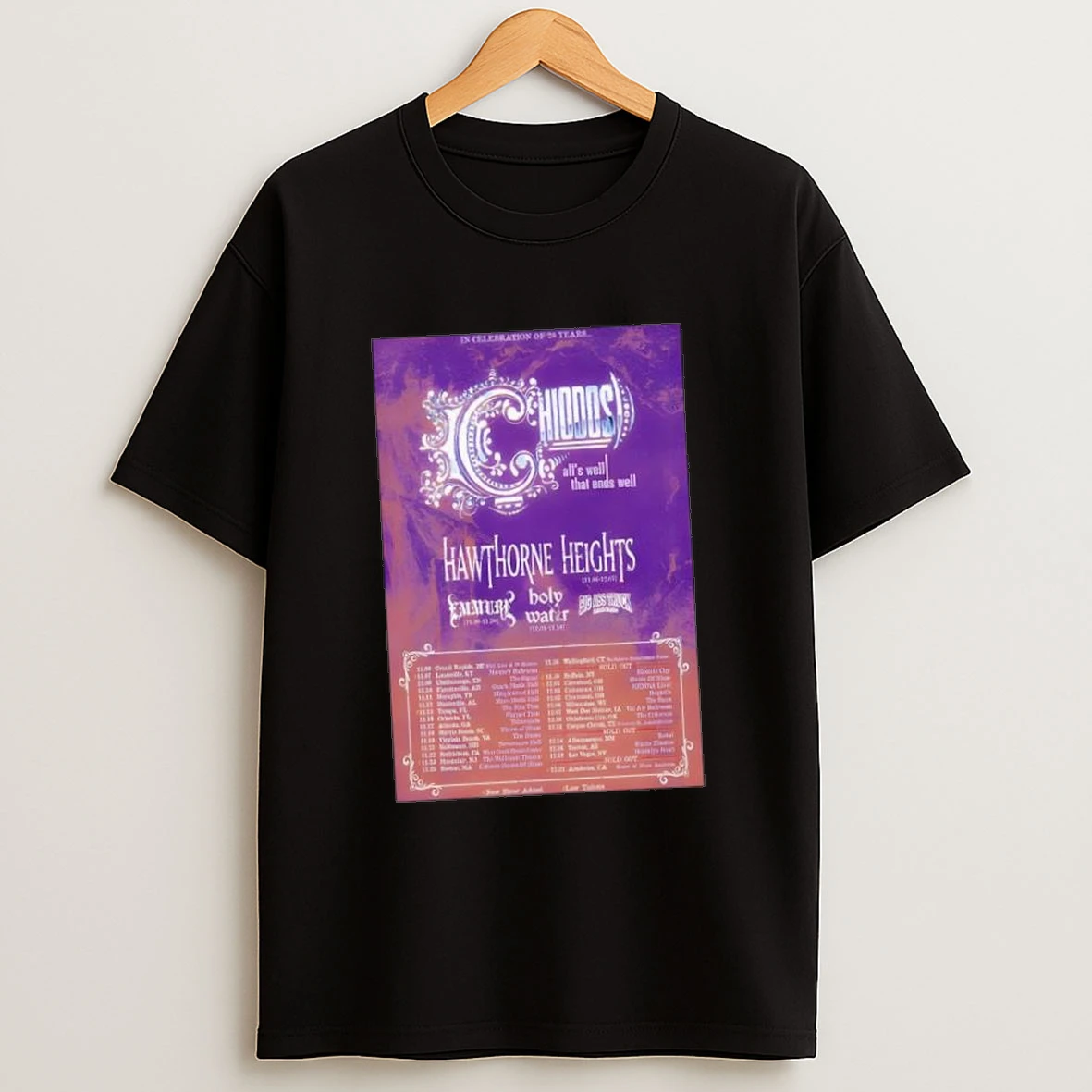 Chiodos Tour 2025 Shirts