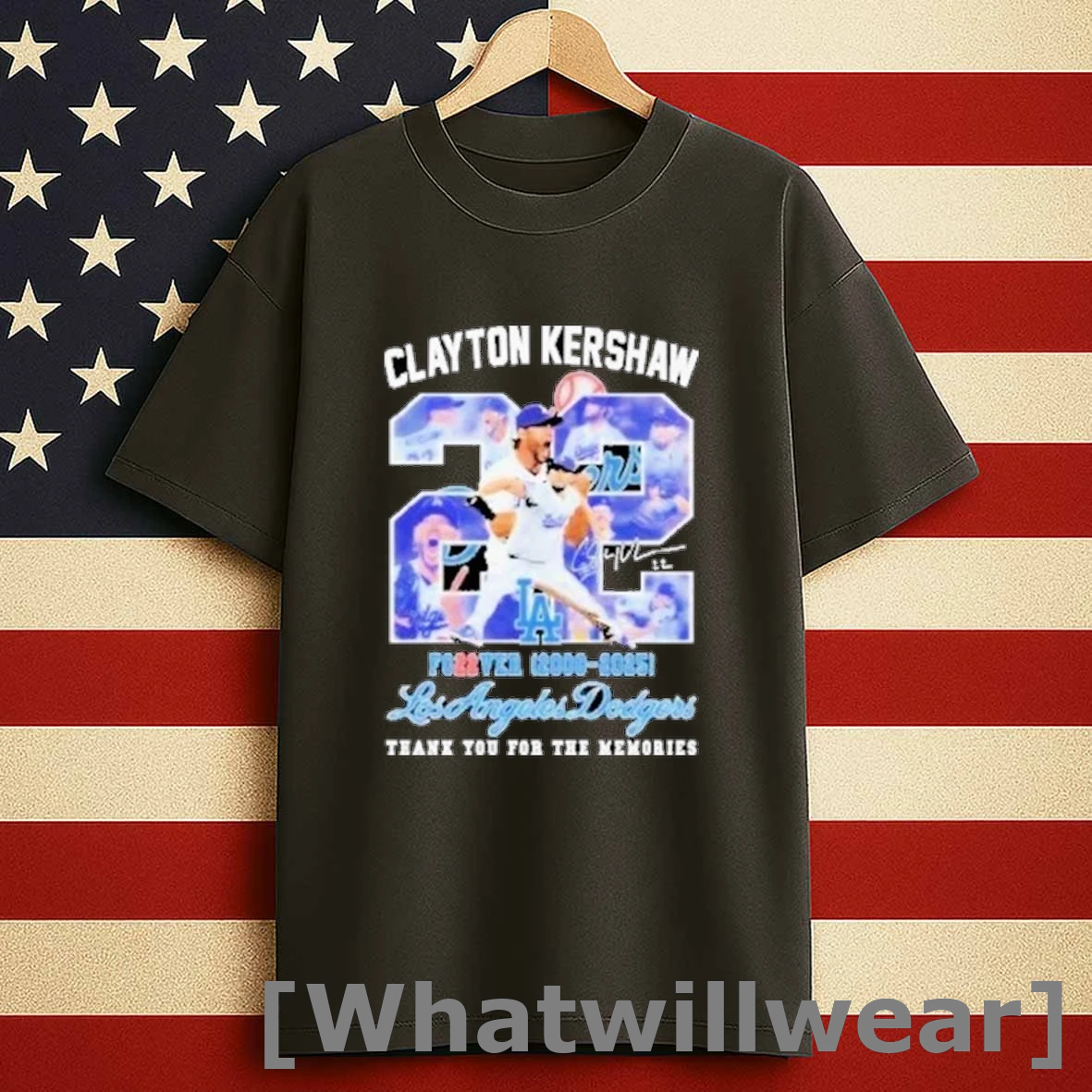 Clayton Kershaw Forever 22 2008 2025 Los Angeles Thank You For The Memories Shirts