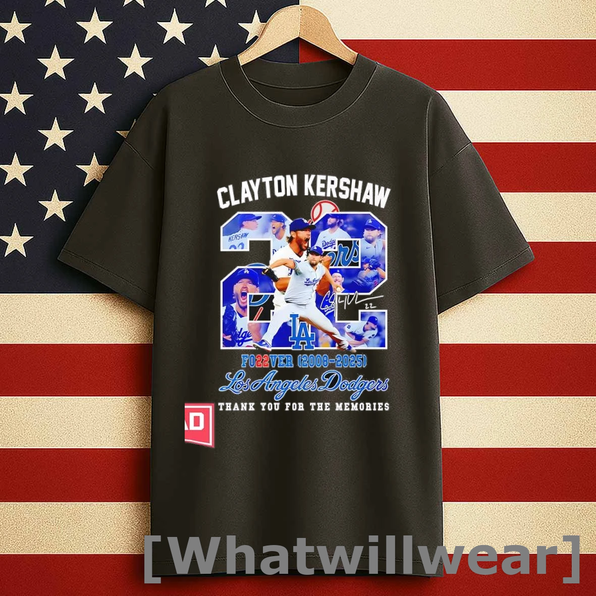 Clayton Kershaw Los Angeles Dodgers Forever 2008 2025 Thank You For The Memories Signature Shirts