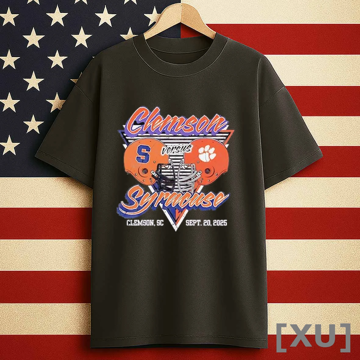 Clemson Tigers Vs Syracuse Orange Football Helmet 2025 Vintage Shirts
