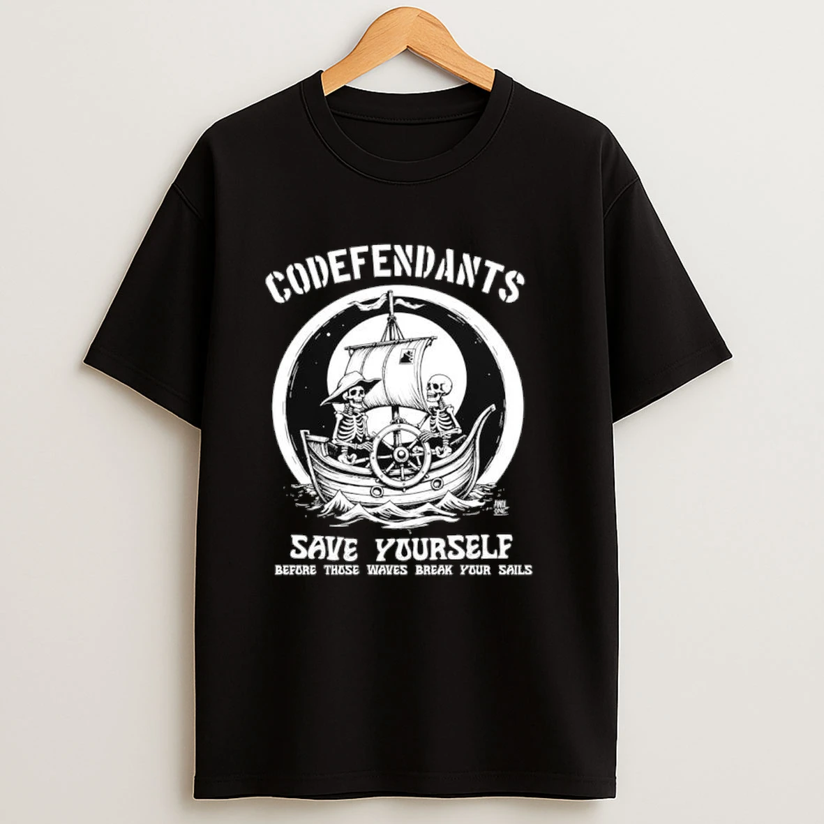 Codefendants Band Save Yourself Before Those Waves Break Your Sails Shirts