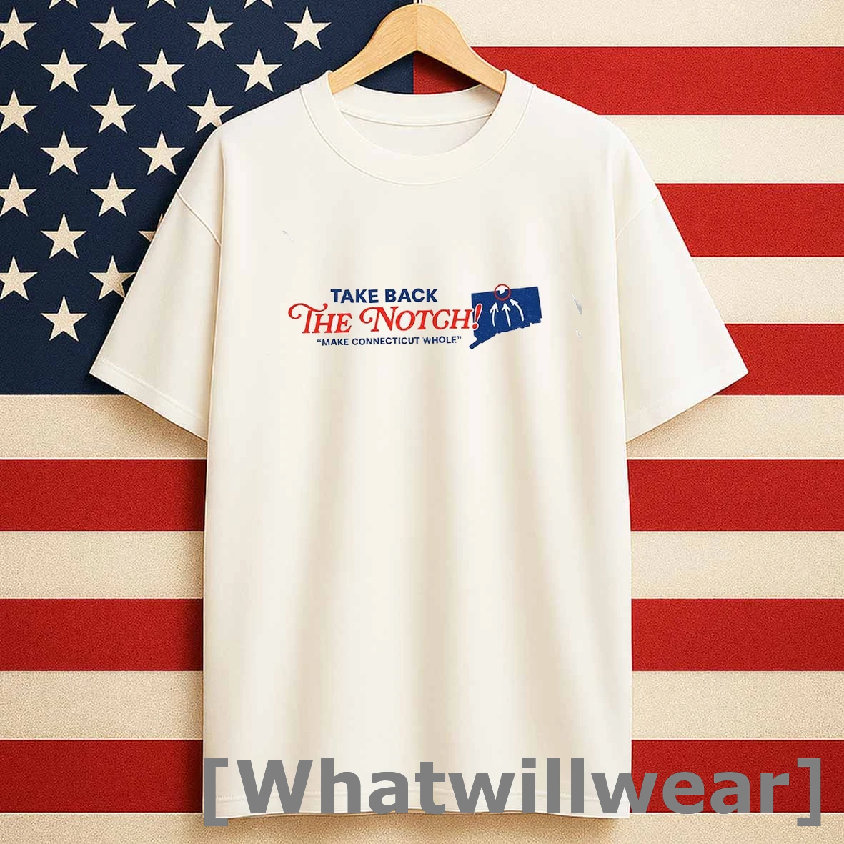 Connecticut Take Back The Notch Make Connecticut Whole Logo Shirts