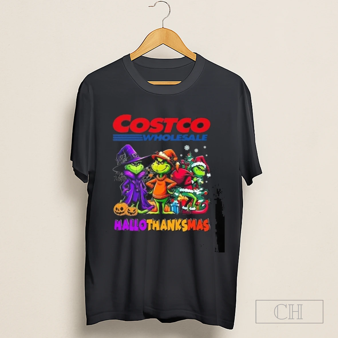 Costco Wholesale The Grinch Hallothanksmas 2025 Shirt