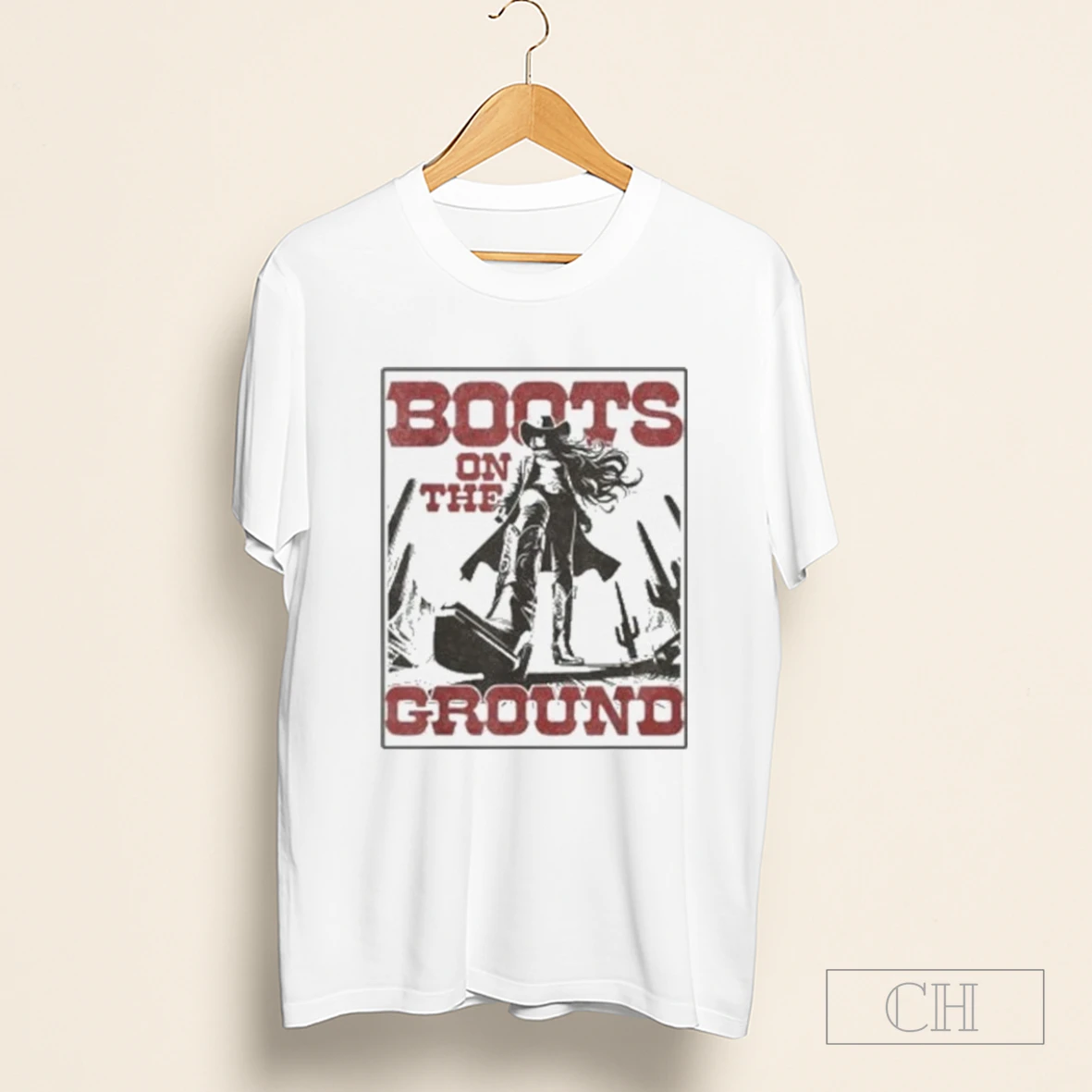 Cowgirl Boots On The Ground Vintage Western Shirt