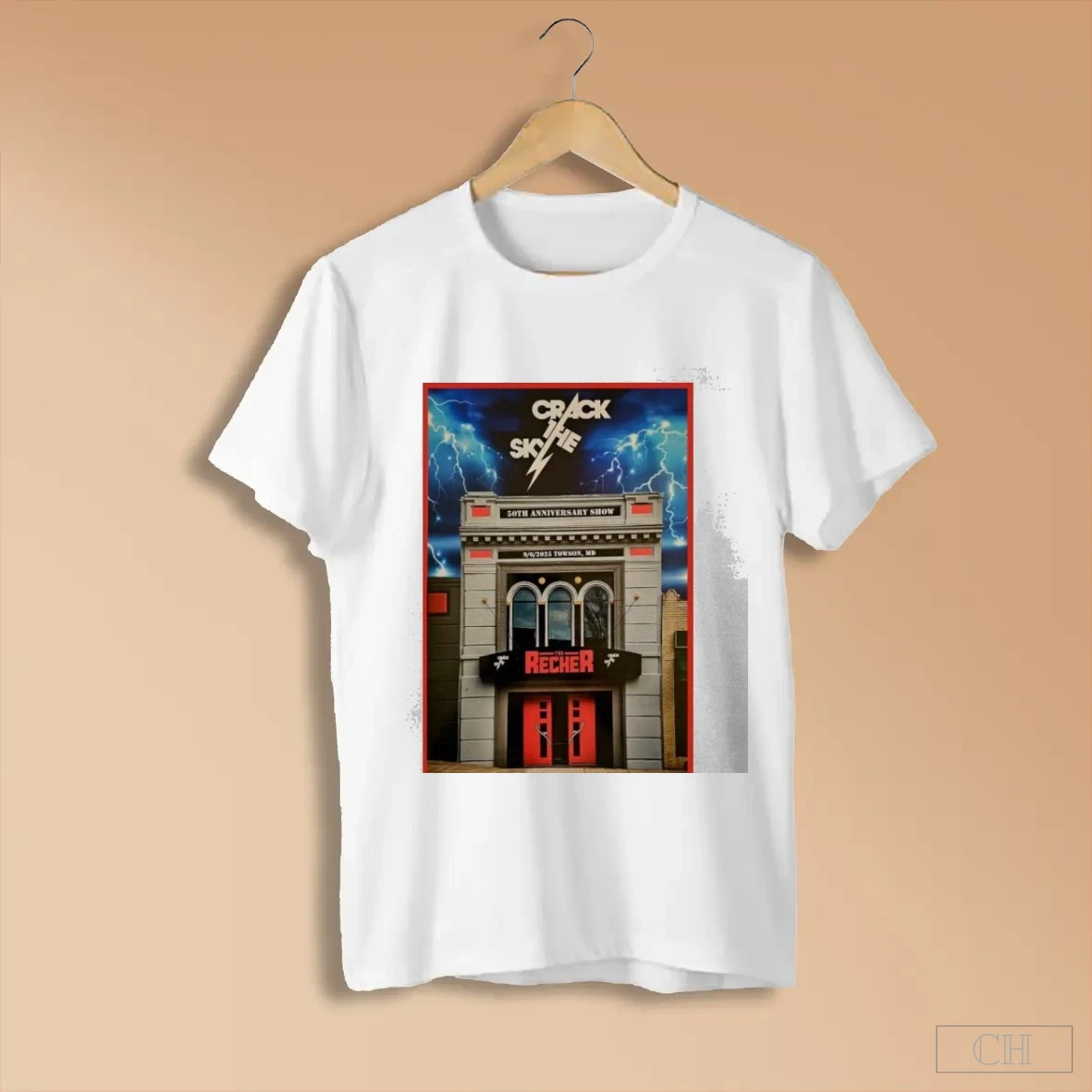 Crack The Sky 50th Anniversary Show The Recher Towson Md Tour Sep 06 2025 Shirts
