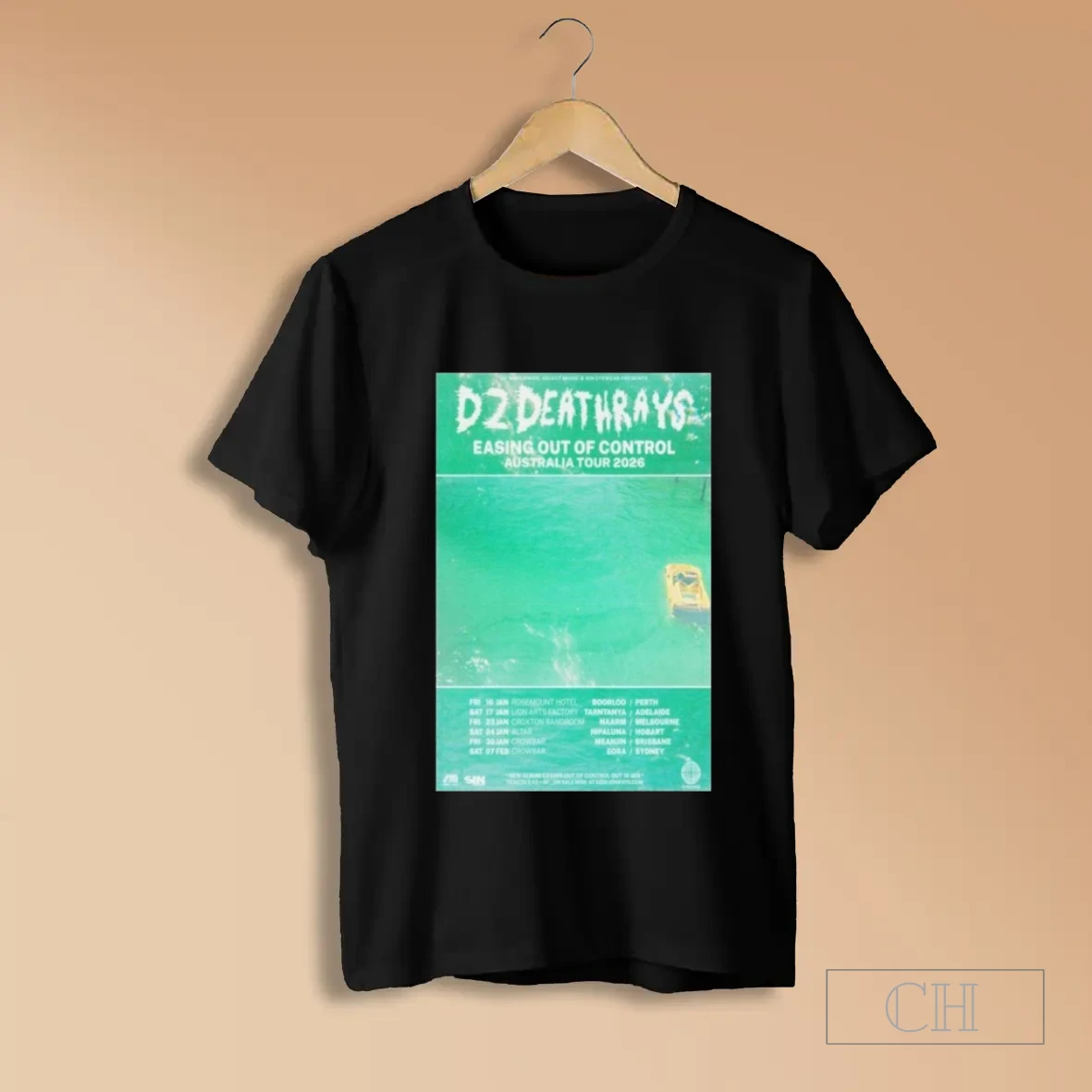 Dz Deathrays Easing Out Of Control Australia Tour 2026 Dates T Shirts
